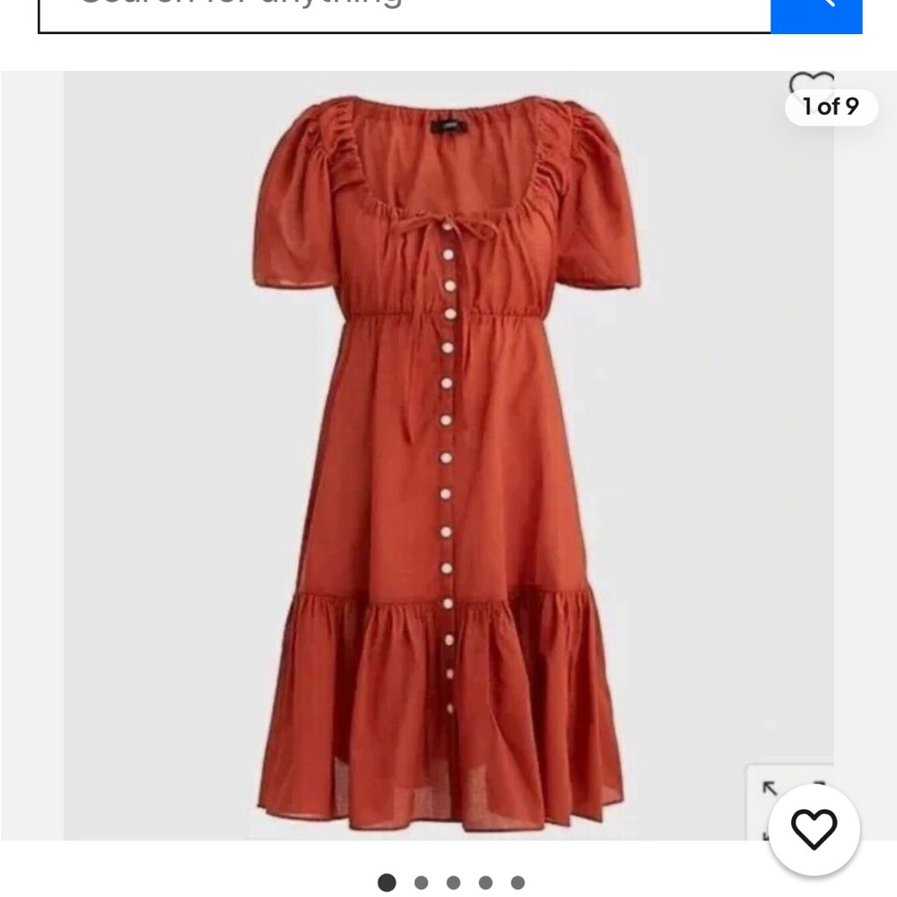 Jcrew cotton viole tiered dress